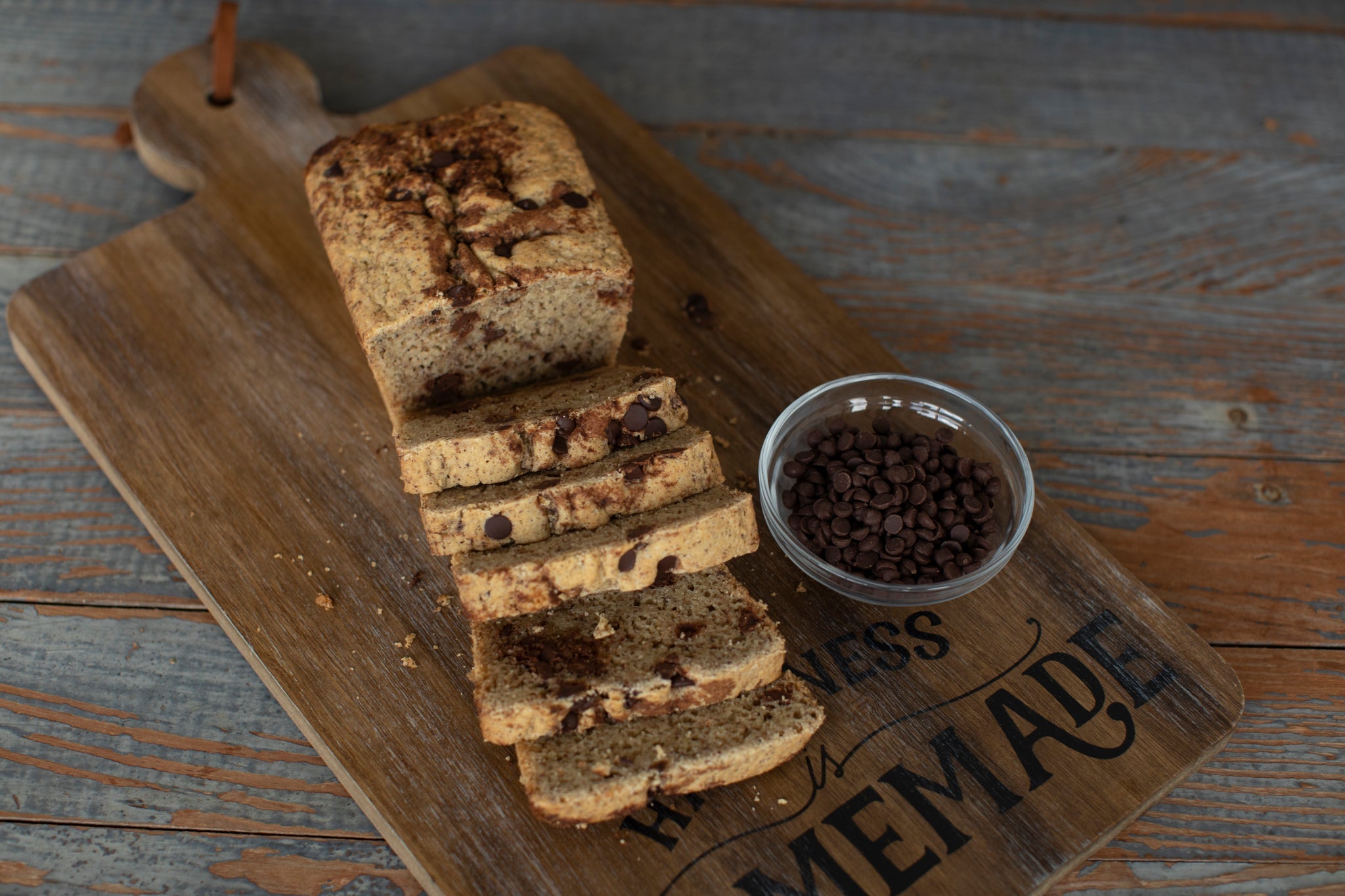 Keto Chocolate Chip & Cinnamon Loaf