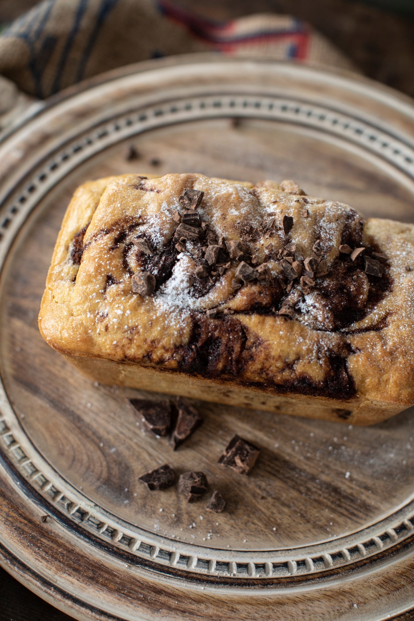 Chocolate "Babka" Bread, GF, Paleo, Keto friendly