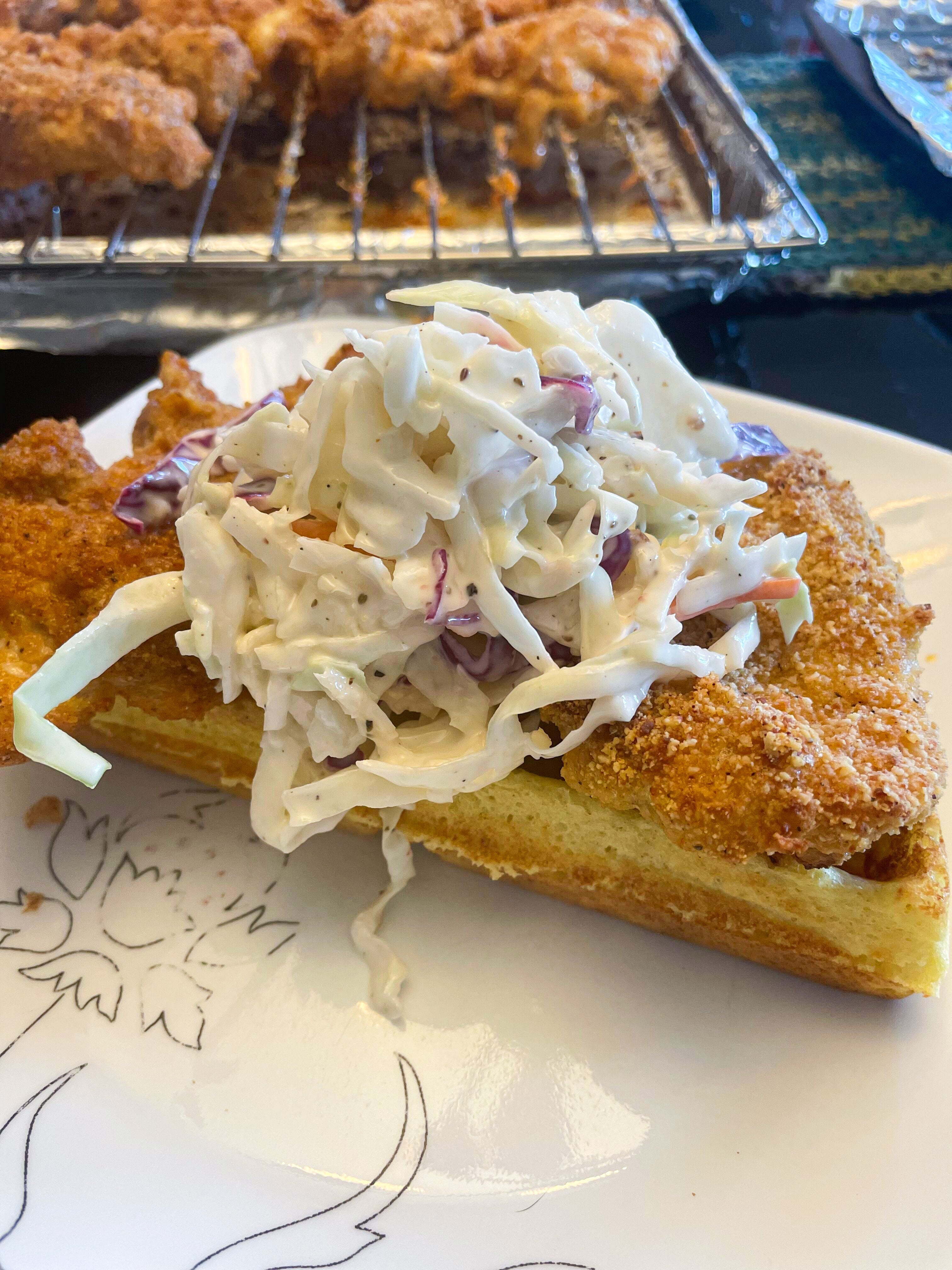 Chicken & Waffles, GF, DF, Keto