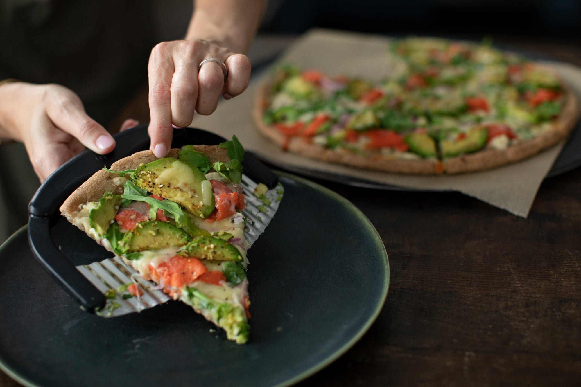 Keto, GF, DF Smoked Salmon Pizza