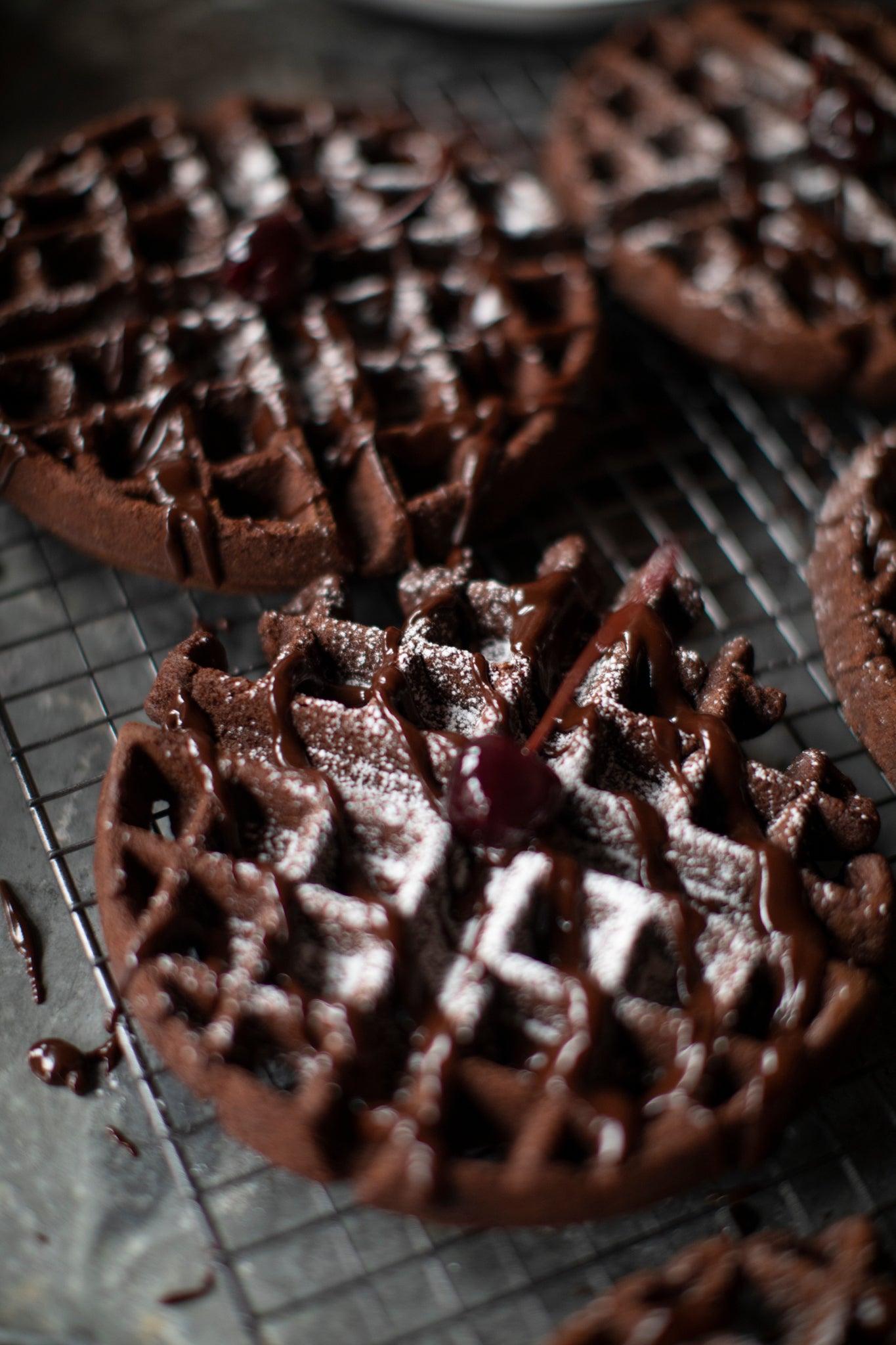 Chocolate Waffles, GF, DF, Grain-Free