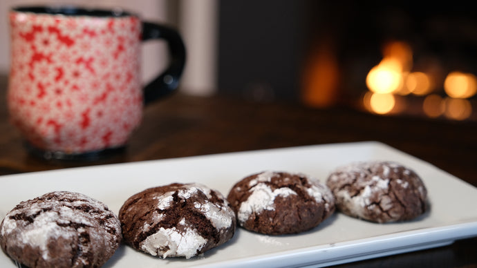 Chocolate Crinkle Cookies ~using our Chocolate Cupcake Mix